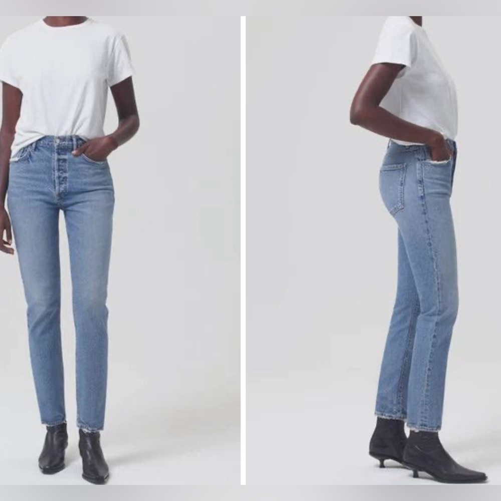 Agolde Riley High Rise Jeans - Picture 5 of 8